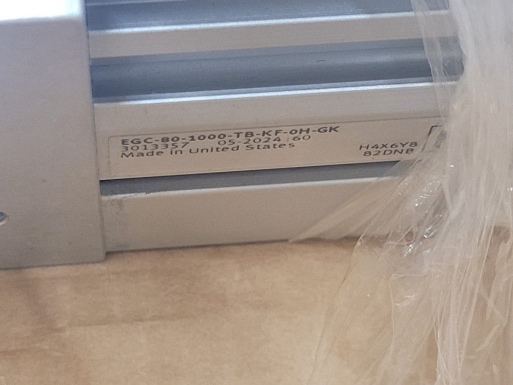 New, Festo, EGC-80-1000-TB-KF-0H-GK, BELT DRIVEN LINEAR ACUATOR
