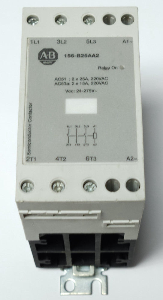 ALLEN BRADLEY 156 B25AA2 Semiconductor Contactor 2 Phase 25 AMP 220 VAC