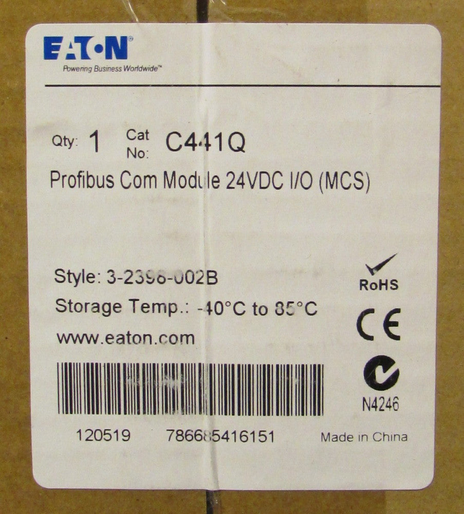 EATON CUTLER HAMMER C441Q Profibus Communications Module I/O (MCS) 3 2398 002B