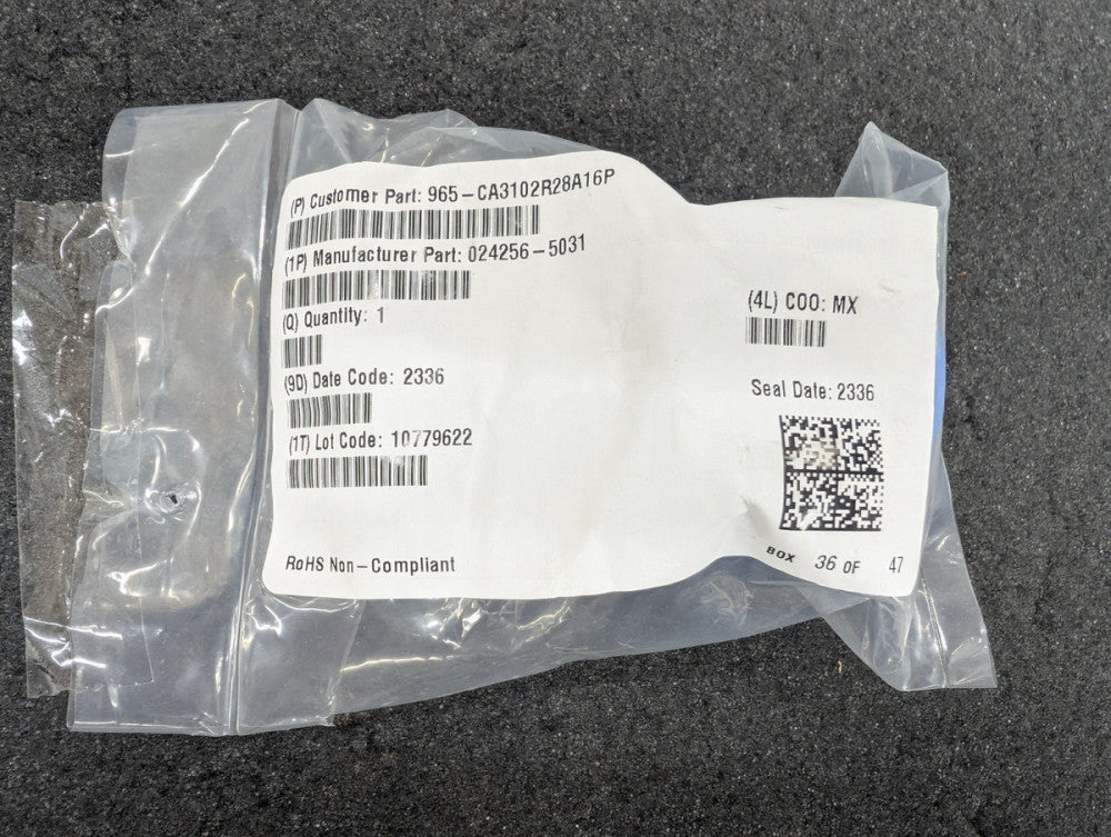 New, ITT Cannon, CA3102R28A16P, CONN RCPT 9 POS BOX MNT W/PINS