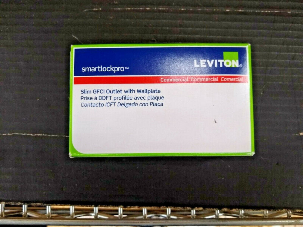 New, Leviton, N7599-GY, GFCI Receptacle, 15A, 125Vac, 5-15R, Gray