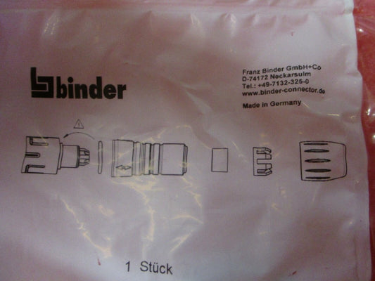 New, BINDER-99-9205-00-03 - CIRCULAR CONN, PLUG, 3POS, CABLE