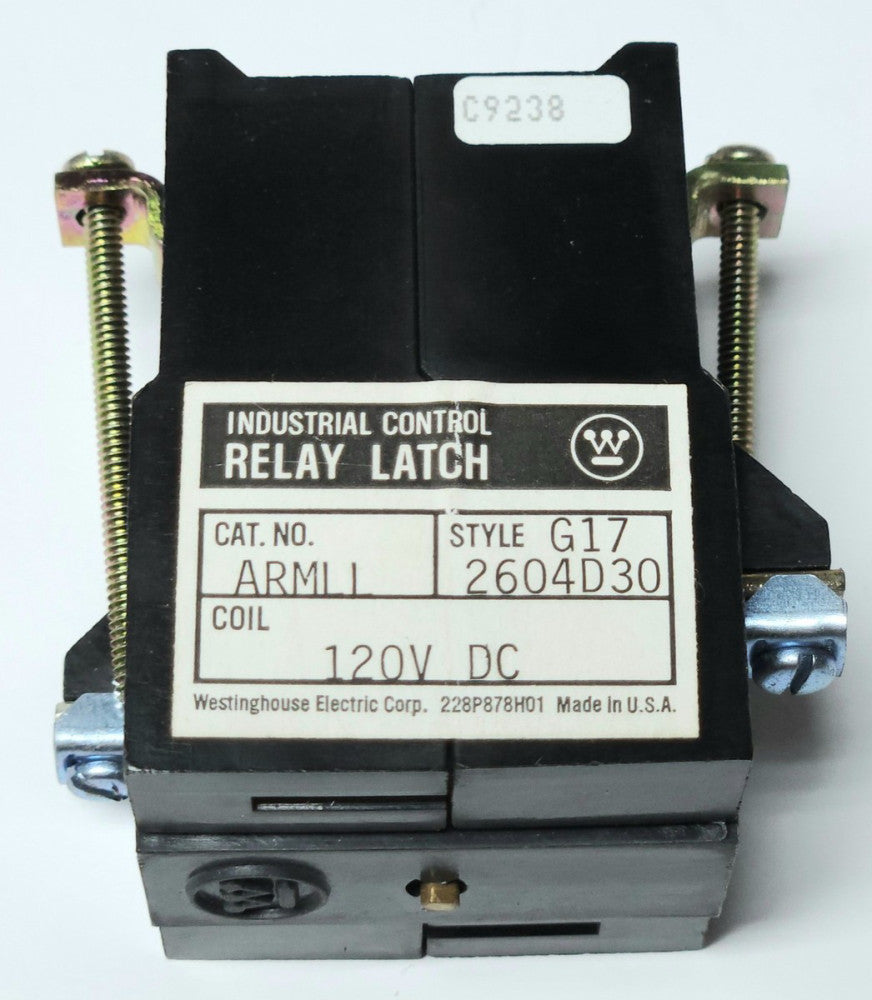 WESTINGHOUSE CUTLER HAMMER ARMLL Industrial Control Relay LATCH 2604D30G17 Type