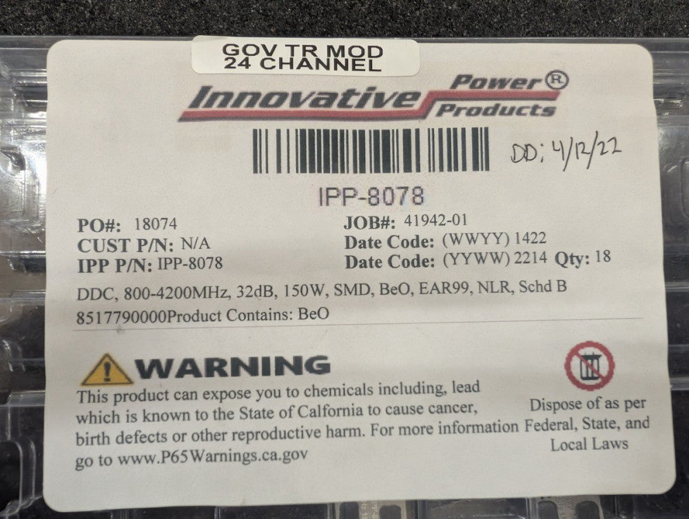 New, Innovative Power, IPP-8078, SMD COUPLER, DDC, 800-4200MHZ 150W