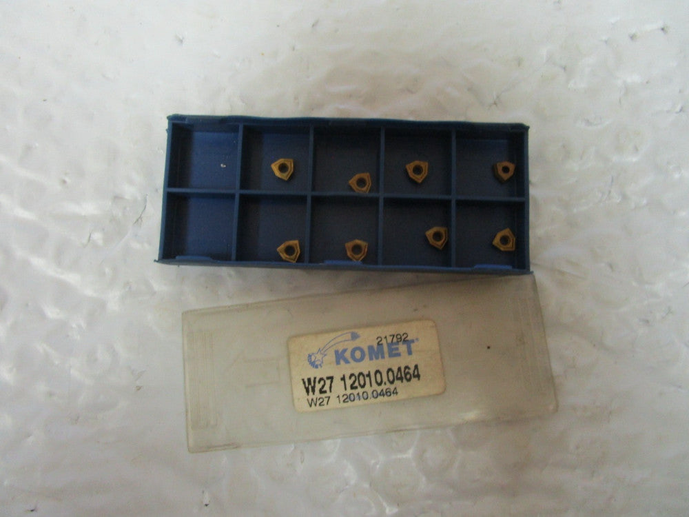 Lot Of 8 Komet Carbide Inserts W27 12010.0464