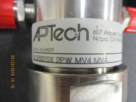 SL5502SX 2PW MV4 MV4 APTech Series SL 5500 SPRINGLESS REGULATOR Low Flow USED!