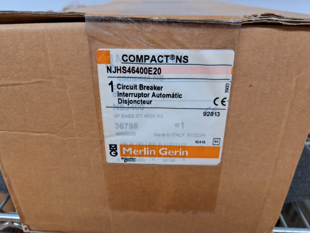 New, Open Box, Schneider Electric, NJHS46400E20, 600V CIRCUIT BREAKER-3 POLE