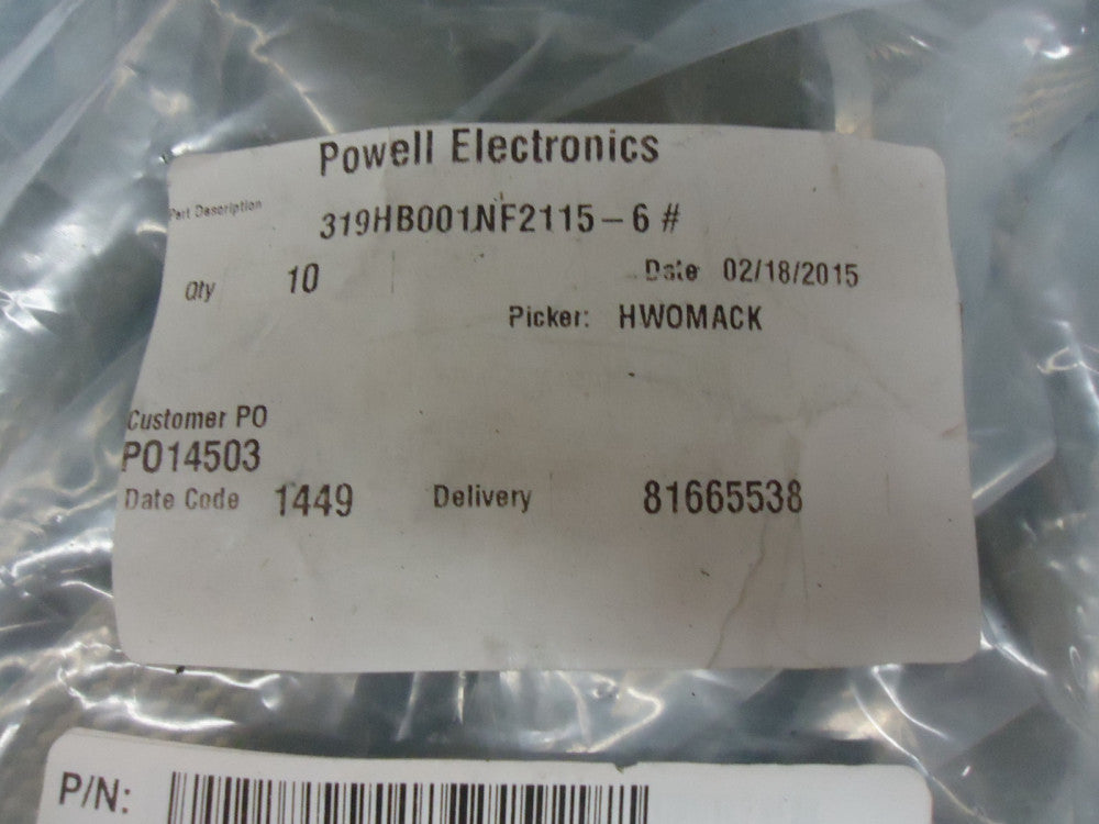 319HB001NF2115-6 GLENAIR CIRCULAR MIL SPEC STRAIN RELIEFS & ADAPTERS BRAND NEW!