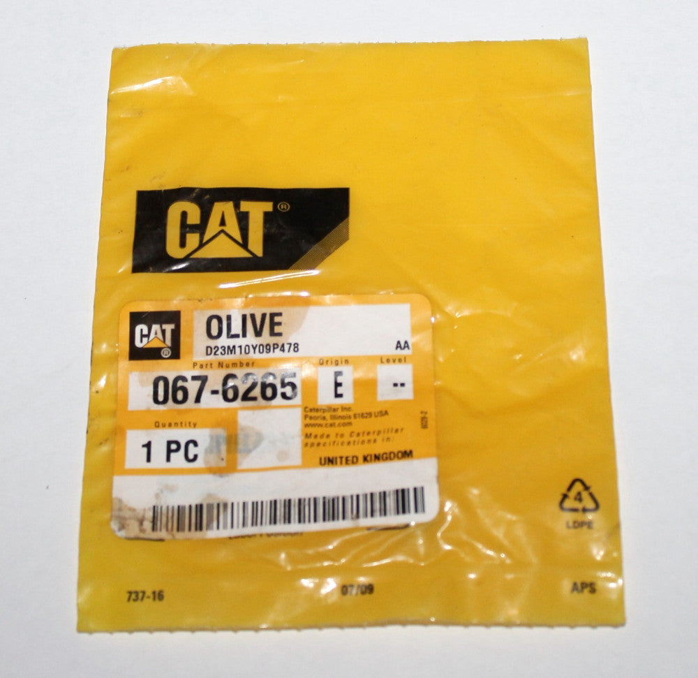 CATERPILLAR CAT 067 6265 Brass Olive Seal  E OLIVE