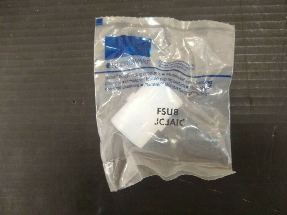 New, Fluoroware, FSU8, STRAIGHT, 1/2-INCH FNPT, PIPE FITTING