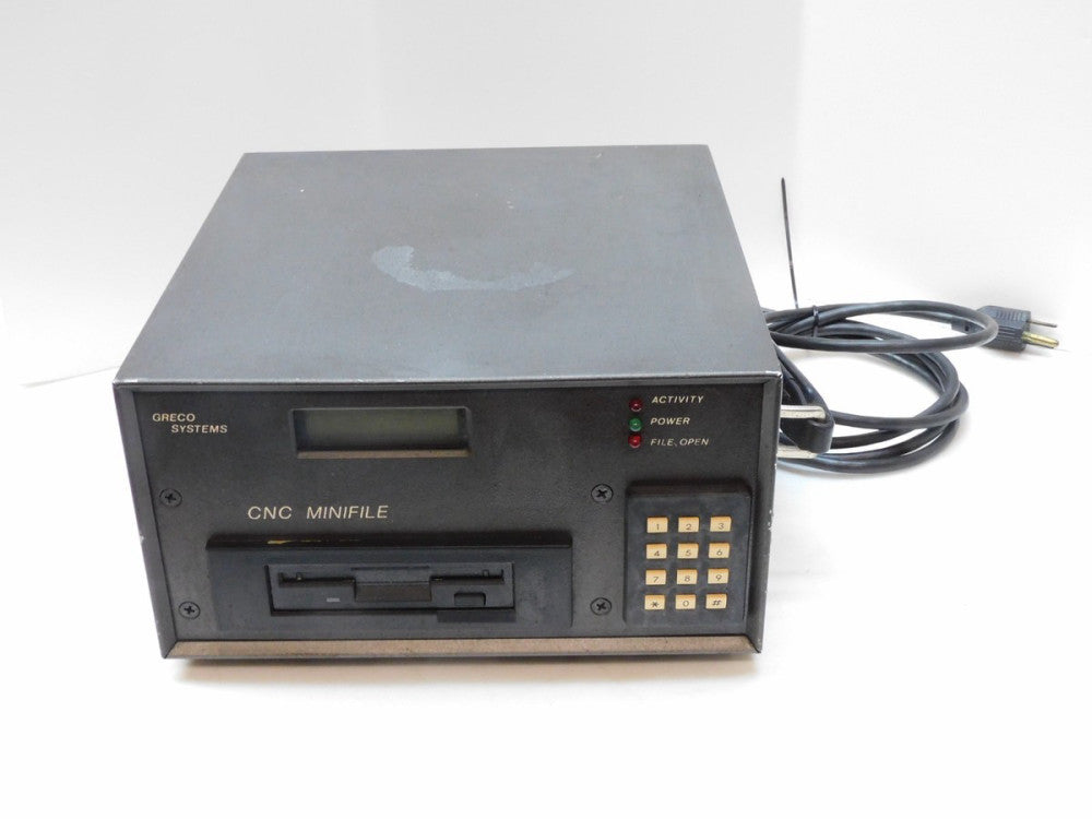 GRECO SYSTEMS P-3 FLOPPY DRIVE CNC MINI FILE 5218 100-240V 47-63Hz 0.5A