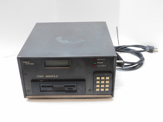 GRECO SYSTEMS P-3 FLOPPY DRIVE CNC MINI FILE 5218 100-240V 47-63Hz 0.5A