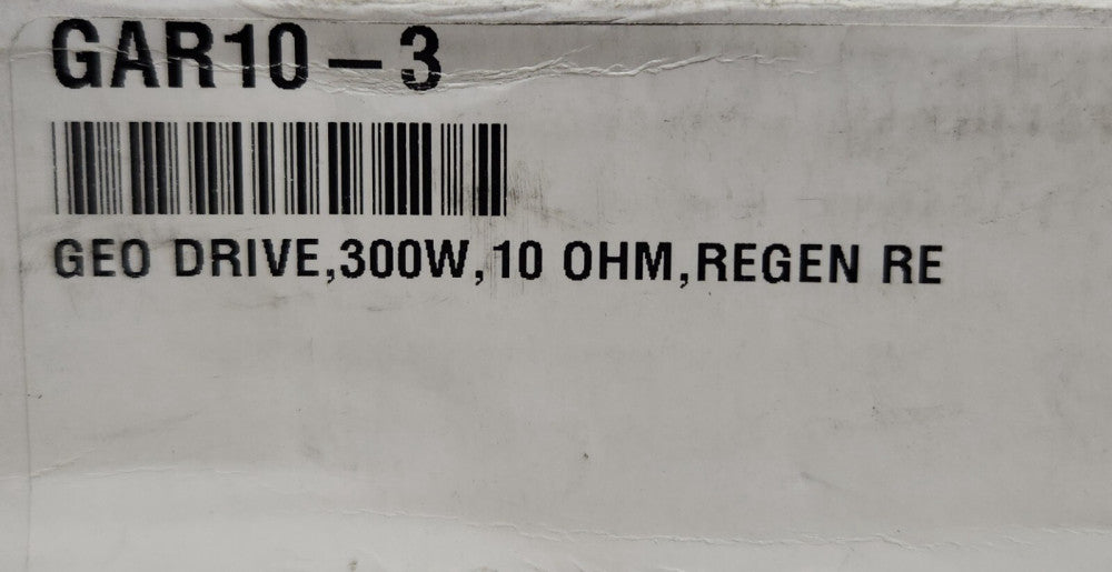 OMRON Delta TAU GAR10 3 Geo Drive 300 Watt 10 ohm Max Shunt Regen RE