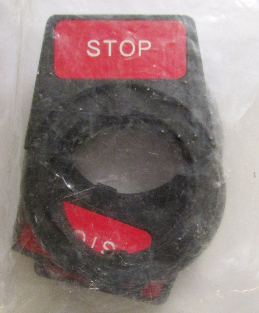 SIEMENS FURNAS 30 MM STOP Plastic Legend Plate P30LPS04 *PRICED PER EACH*