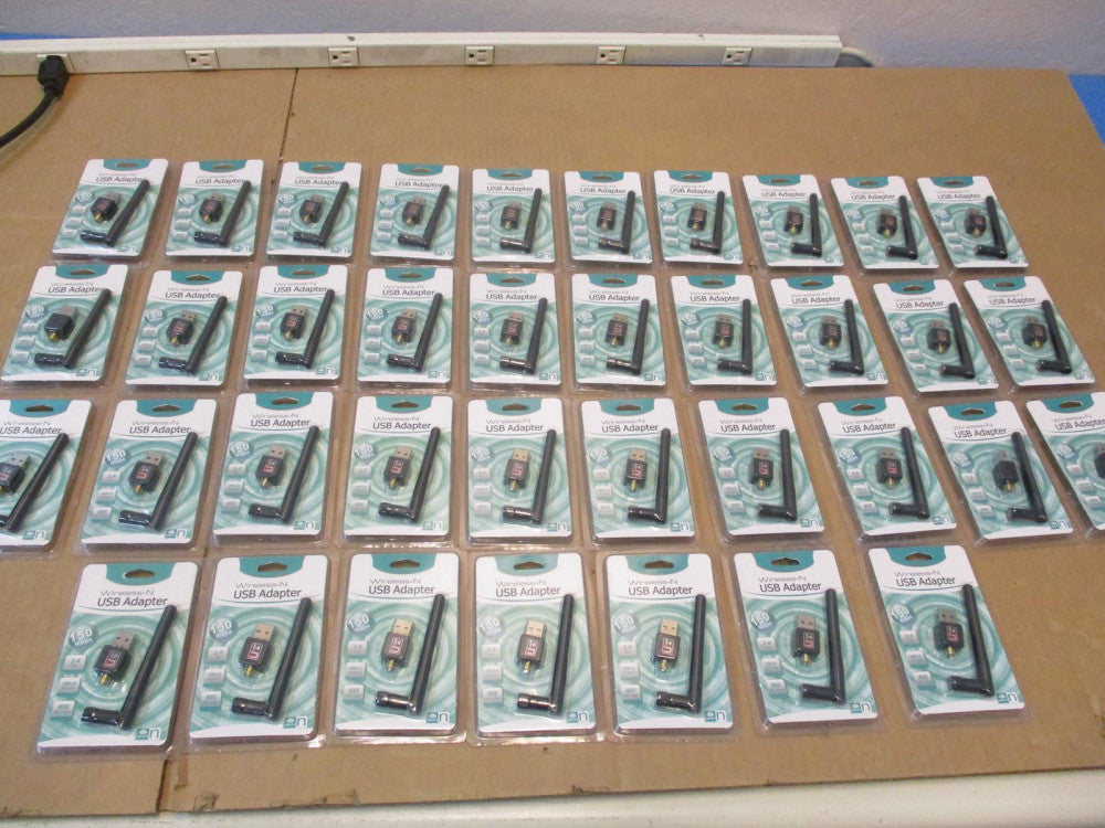 LOT OF 37 WIRELESS-N USB ADAPTER 2.0, 2.4-2.4835GHZ