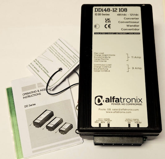 ALFATRONIX DDI48 12108 12-48 VDC 9-10 AMP DD Series DC to DC Converter ISOLATED