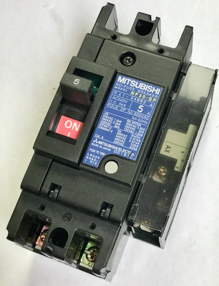 MITSUBISHI NF30SP 2P5A AXSLT 2Pole 5AMP NF30-SP Circuit Breaker Auxiliary Switch