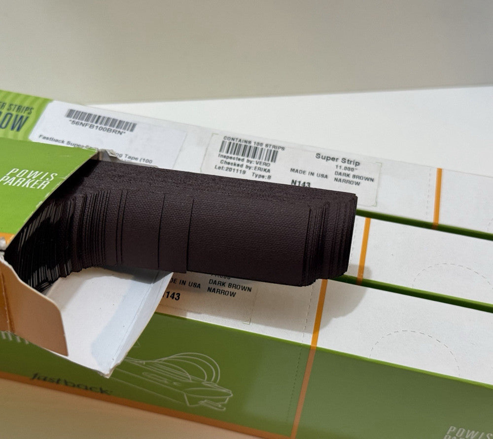 Lot of 4 - Powis Fastback 11" Dark Brown Narrow Super Strip N143 - 100 Per Box
