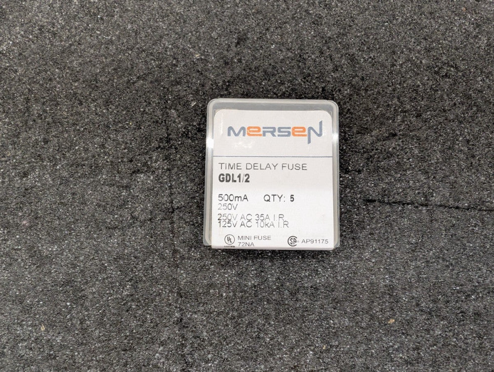 New, Mersen, GDL1/2, Cartridge Fuses 1-1/4X1/4 FUSE 250V - Lot of 5pcs