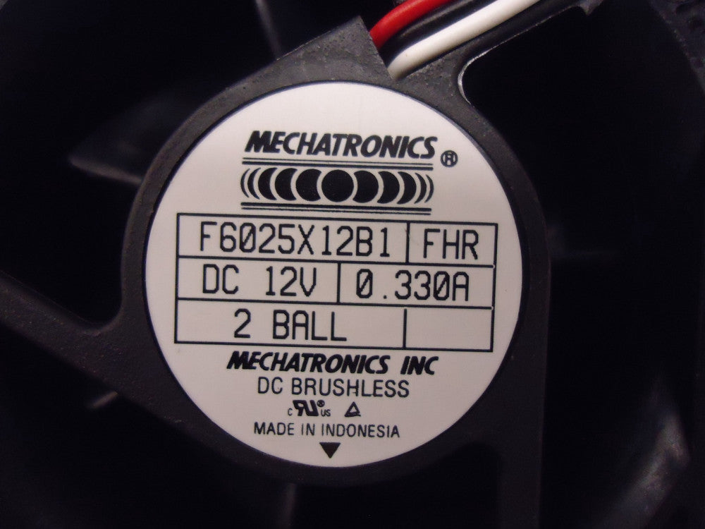 F6025X12B1-FHR Mechantronics Fan, 60 mm x 25 mm, DC 12V, 0.33A  BRAND NEW!