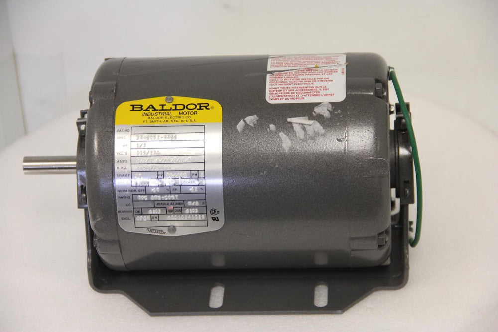BALDOR 34-6082-4466 1/3 HP 115/230V 2850-3450 RPM Industrial Electric Motor