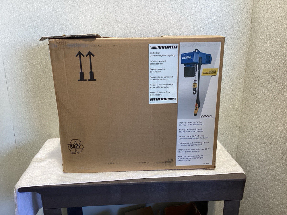 DEMAG ELECTRIC CHAIN HOIST 275 LB, 16" LIFT DCS-PRO-1-125 1/1 H5 VS30-30 380-480