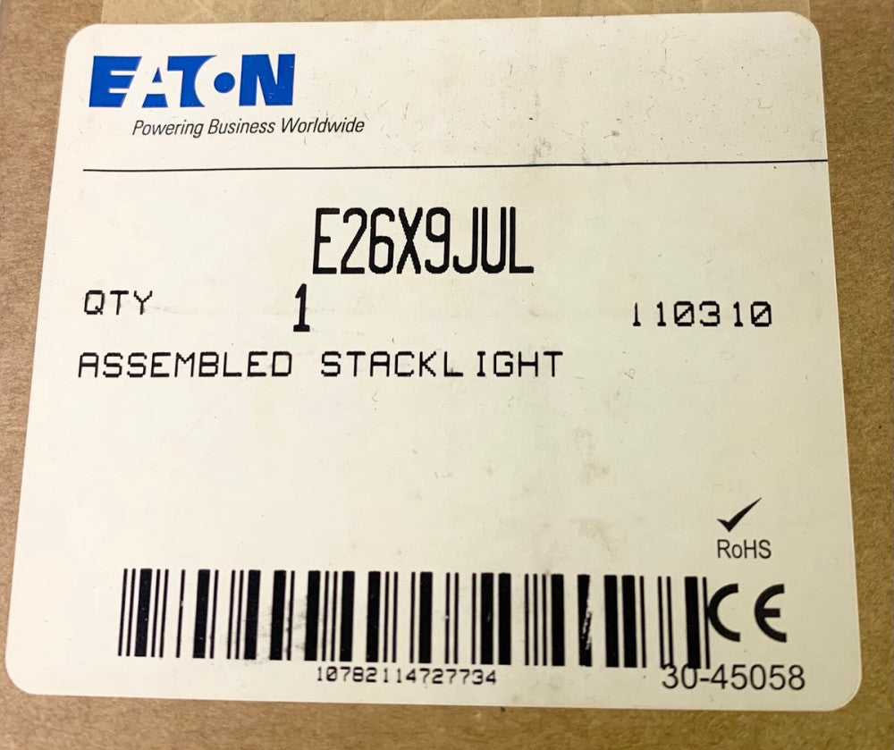 Eaton Culter Hammer E269JUL Assembled Stacklight Stack Light Assembly 