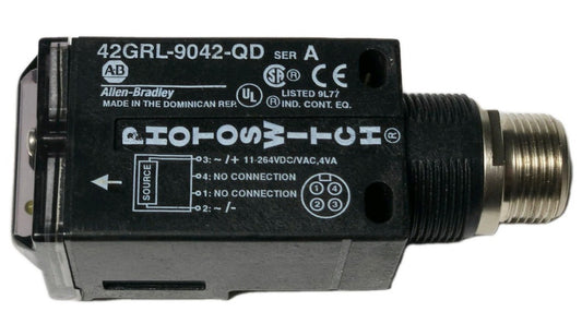 ALLEN BRADLEY 42GRL 9042 QD Transmitted Beam PHOTOSWITCH 11-264 VDC VAC