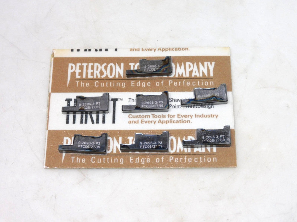 Peterson Tool 9-2696-3-P3 Carbide Inserts Lot of 7