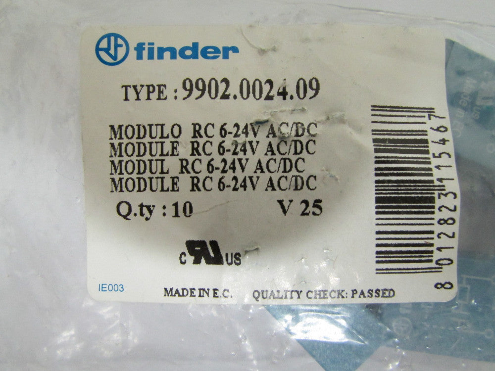 FINDER 9902 0024 09 6-24 V Relay RC Module *PRICED PER EACH*