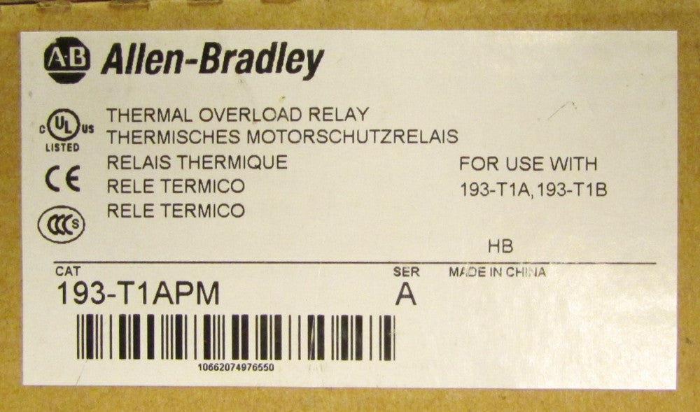 Allen Bradley Thermal Overload Relay Terminal Adapter Module 193 T1APM