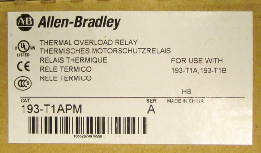 Allen Bradley Thermal Overload Relay Terminal Adapter Module 193 T1APM