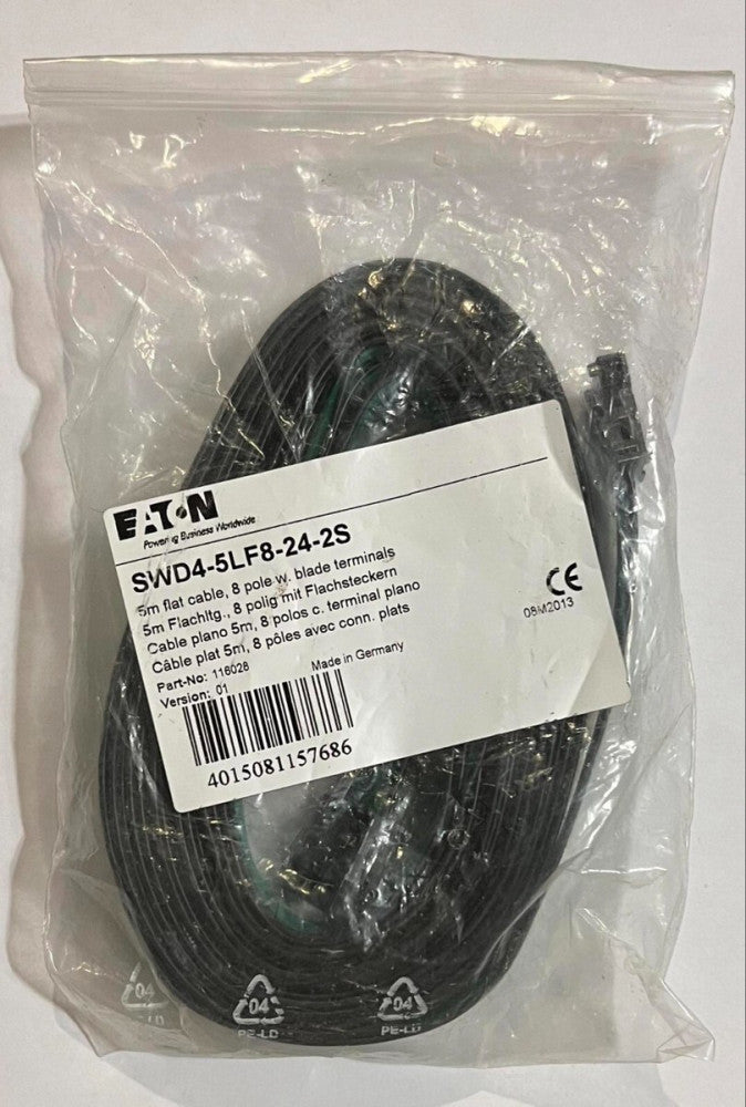 EATON MOELLER SWD4 5LF8 24 2S 5M Flat Cable 8 Pole SWD4-5LF8-24-2S