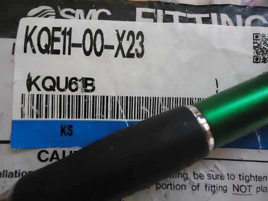 SMC KQE11-00-X23 BULKHEADUNION 3/8 OD TUBE. Brand New!