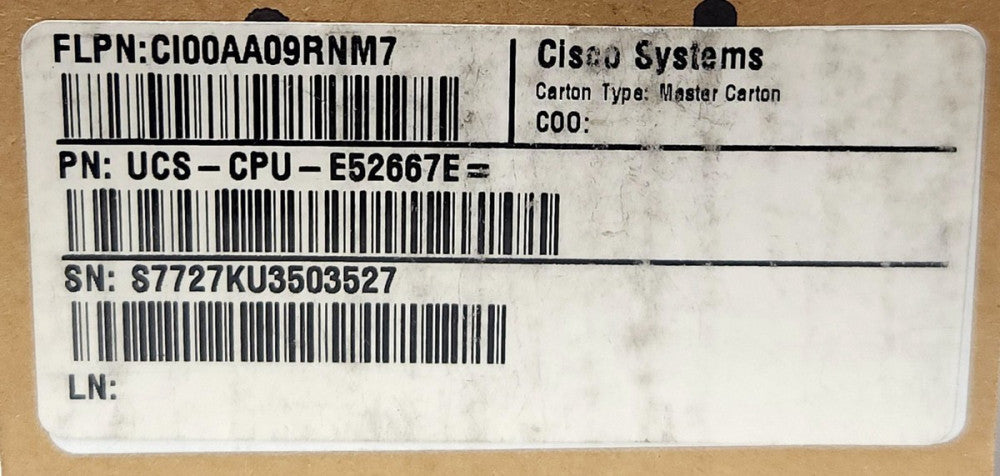 SEALED CISCO UCS CPU E52667E INTEL XEON E5-2667 PROCESSOR Module 3.20 GHZ V4 135