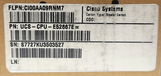SEALED CISCO UCS CPU E52667E INTEL XEON E5-2667 PROCESSOR Module 3.20 GHZ V4 135