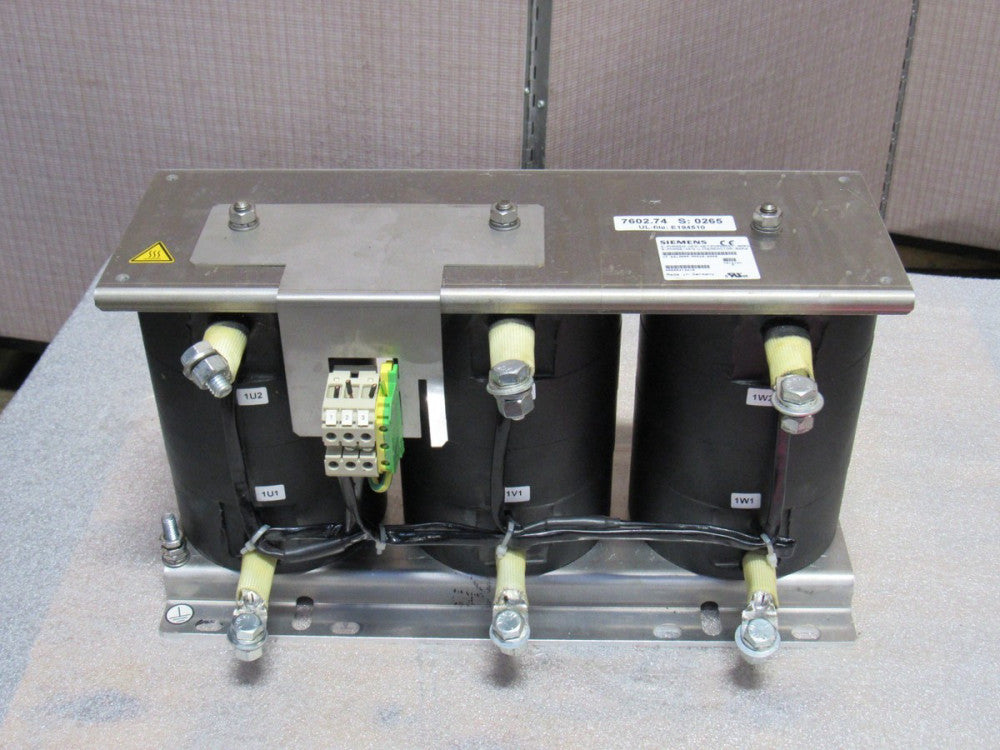 Siemens Line Reactor 1P 6SL3000-0DE28-0AA0 Ver A 3Ph 80 Kw