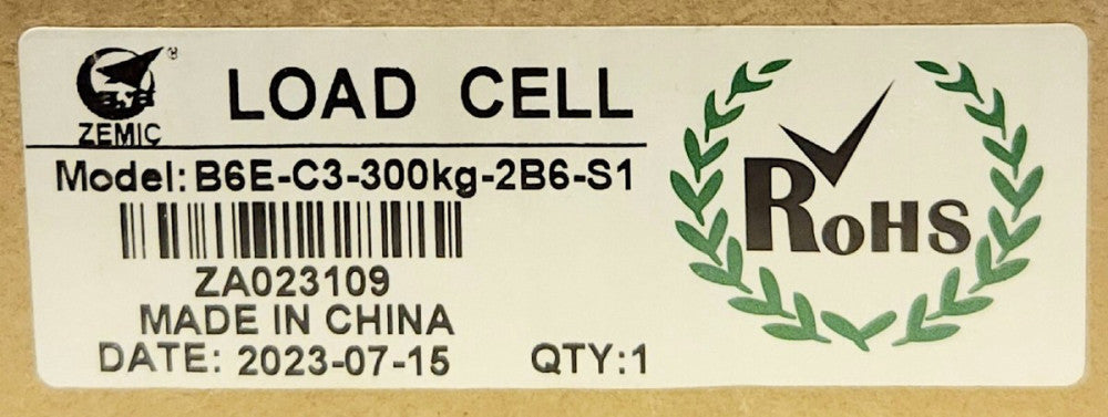 ZEMIC B6E C3 300Kg 2B6 S1 LOAD CELL ZA023109 CAPACITY 300 kg CLASS 3