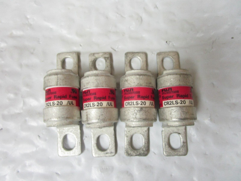 NEW LOT OF 4 FUJI ELECTRIC SUPER RAPID FUSE CR2LS-20/UL 20A AMP 250Vac CR2LS-20