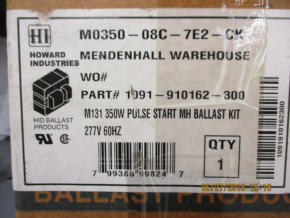 1091-910162-300 Howard Industries M131 350 Watt Pulse Start MH Ballas BRAND NEW!