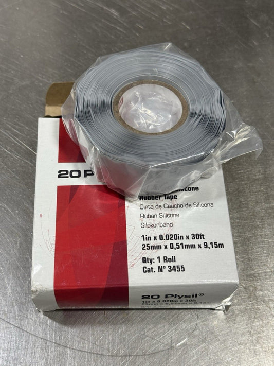 Plymouth 20 Plysil Self Fusing Silicone Rubber Tape 3455 - 1" x 30' - New