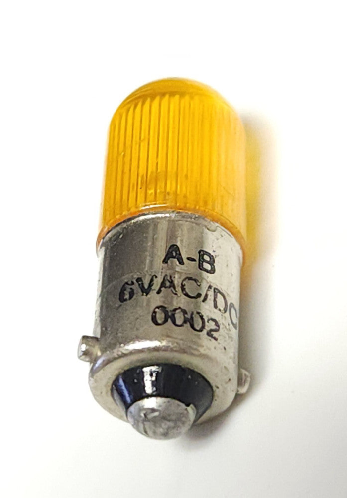 ALLEN BRADLEY 800T N318A 6 VAC VDC AMBER PILOT Light Lamp Bulb