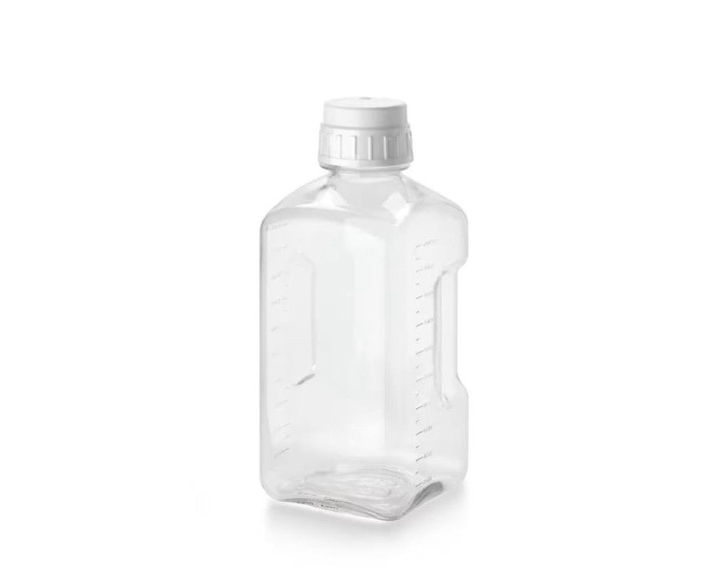THERMO SCIENTIFIC 2019-2000 Nalgene PETG 2000mL Square Media Bottles Pack of 6