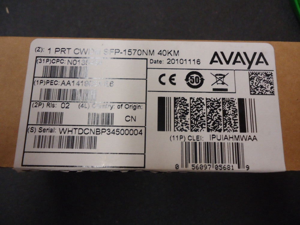 AA1419058-E6 AVAYA 1PORT CWDM SFP-1570NM 40KM BRAND NEW!