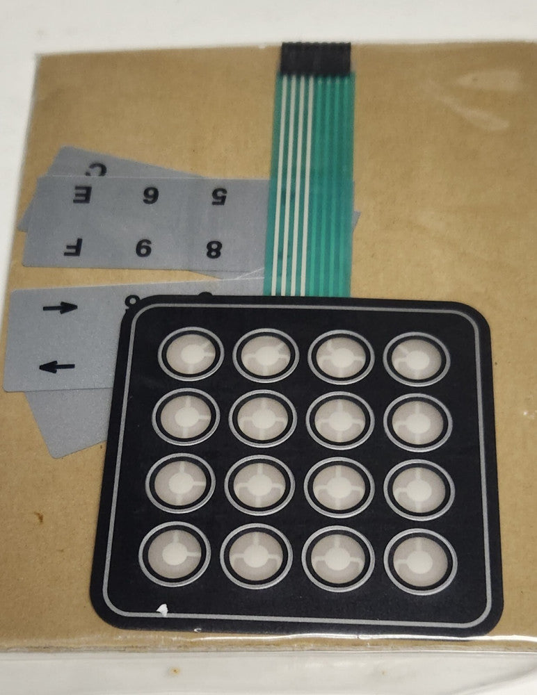 C&K 4244A1 RS 130 404 Self Adhesive Membrane Keypad 4"X4" 4200 Series