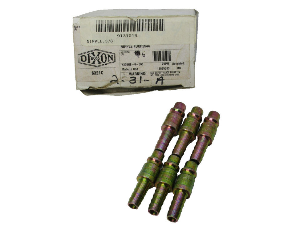 Dixon 6321C , N206HB-6-563 3/8" Nipple Fitting (New - Box of 6)