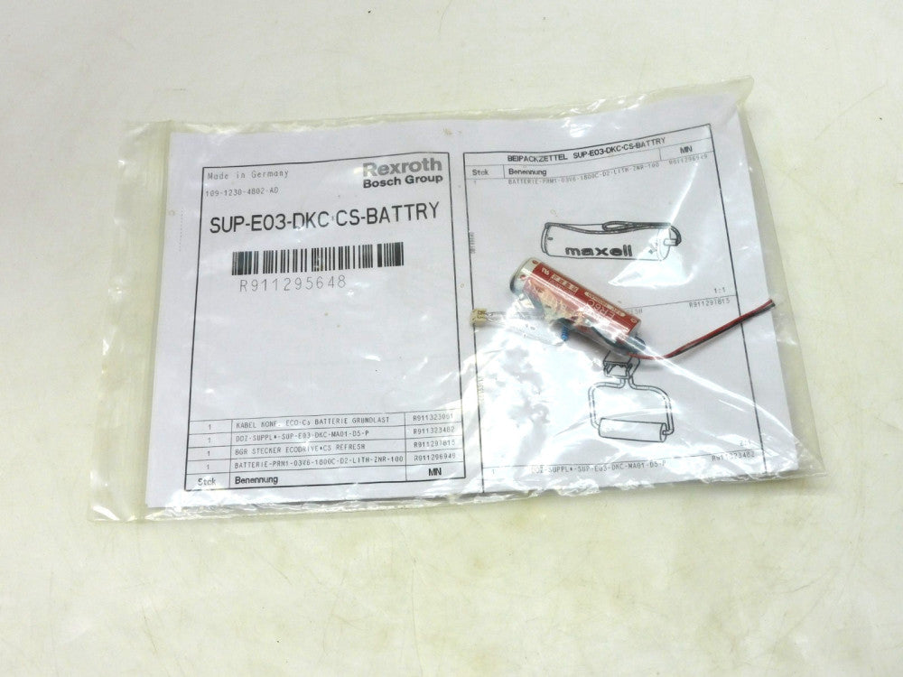 MAXELL R911296949 ER6C LITHIUM BATTERIE PRM1-03V6-1800C-D2-LITH-ZNR-100