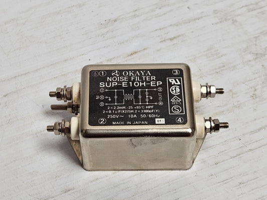 Okaya Noise Filter SUP-E10H-EP SUPE10HEP 10 A Amp 250V - Used
