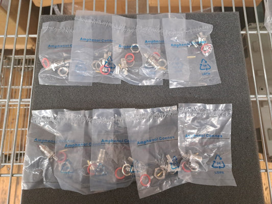 New, Amphenol, 122160, TNC ST BULKHEAD JACK 58-303 LMR195, Sold as lots of 10pcs