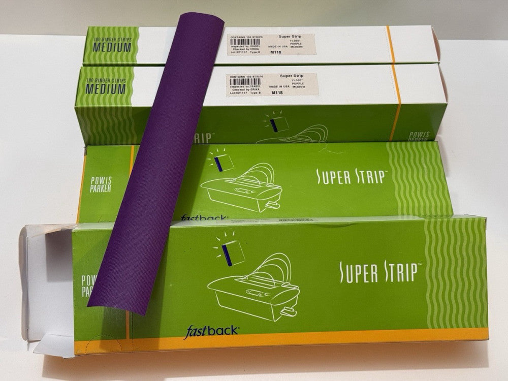 Lot of 4 - Powis Fastback 11" MEDIUM Purple Super Strip M118 - 100 Per Box